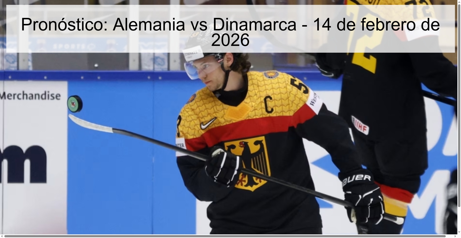 Pronóstico: Alemania vs Dinamarca – 14 de febrero de 2026