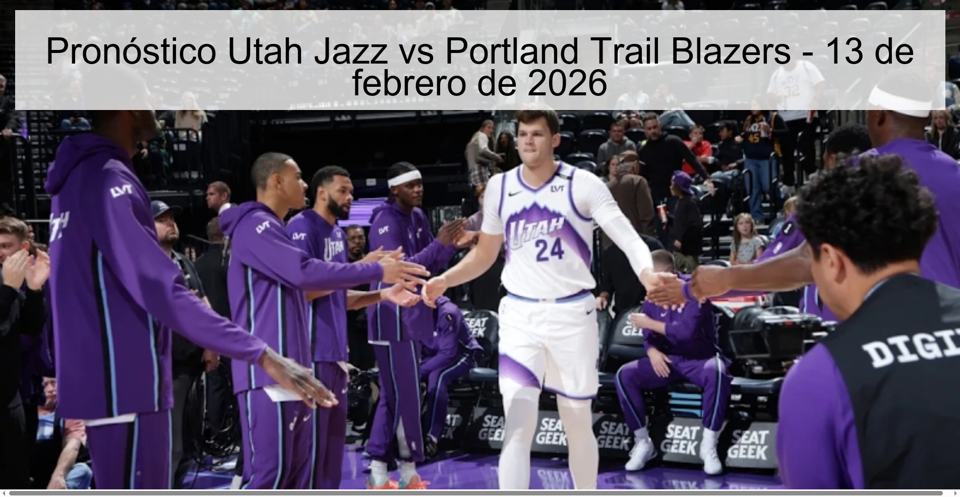 Pronóstico Utah Jazz vs Portland Trail Blazers – 13 de febrero de 2026