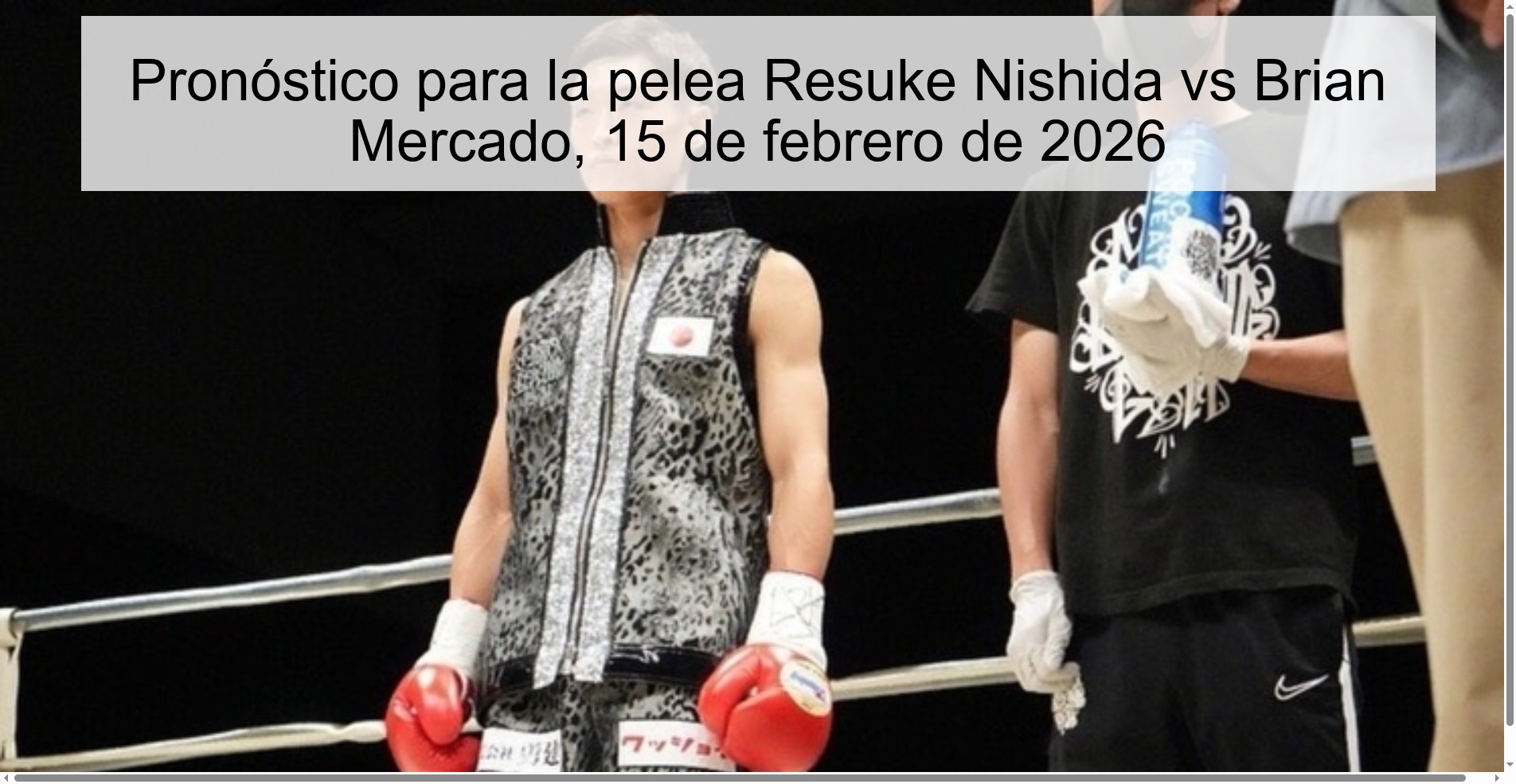 Pronóstico para la pelea Resuke Nishida vs Brian Mercado, 15 de febrero de 2026