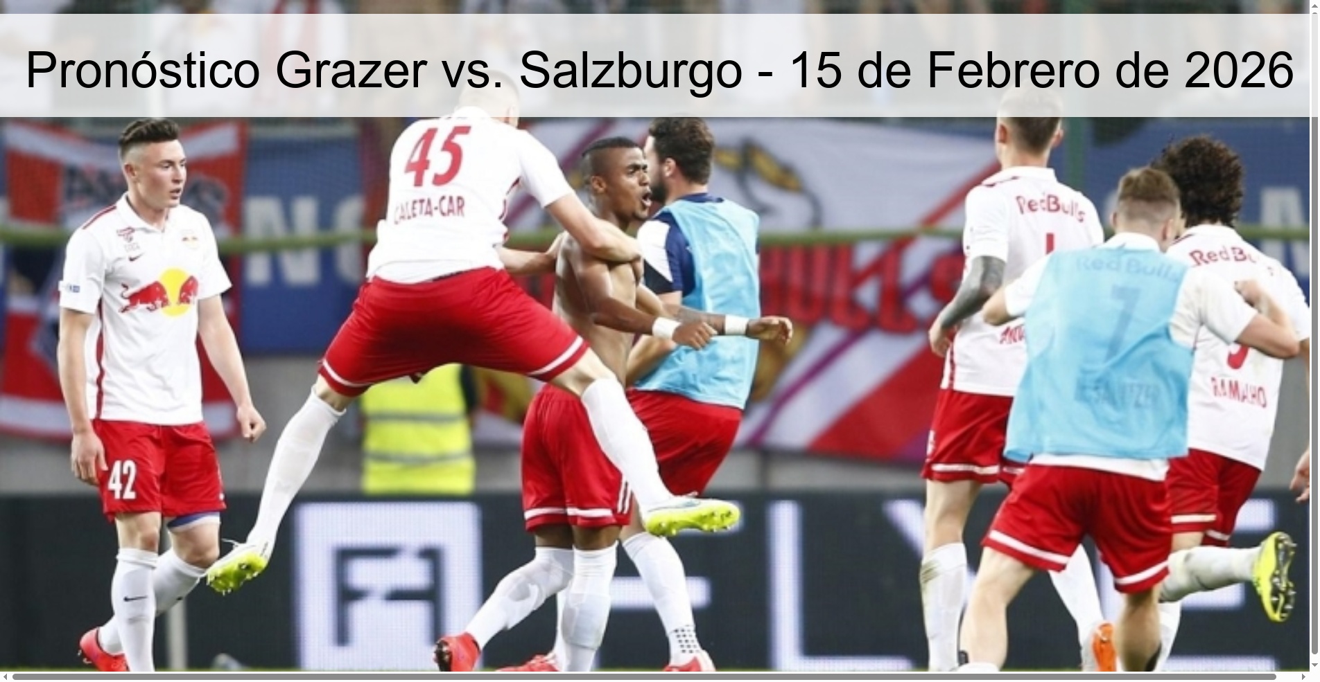 Pronóstico Grazer vs. Salzburgo – 15 de Febrero de 2026