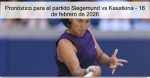Pronóstico para el partido Siegemund vs 