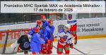 Pronóstico MHC Spartak MAX vs Academia M
