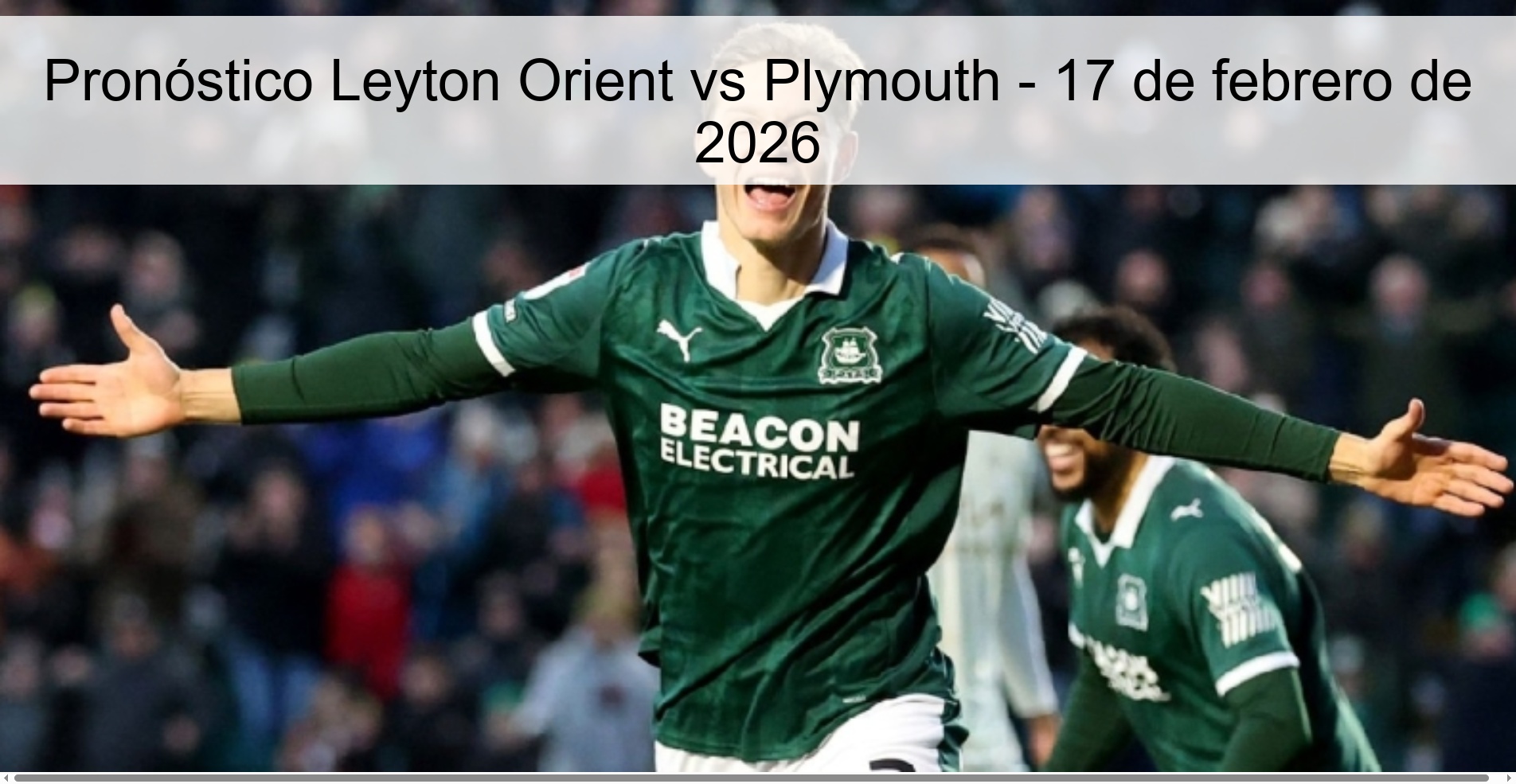 Pronóstico Leyton Orient vs Plymouth – 17 de febrero de 2026