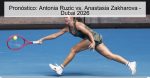 Pronóstico: Antonia Ruzic vs. Anastasia 