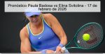 Pronóstico Paula Badosa vs Elina Svitoli