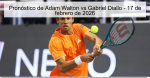 Pronóstico de Adam Walton vs Gabriel Dia