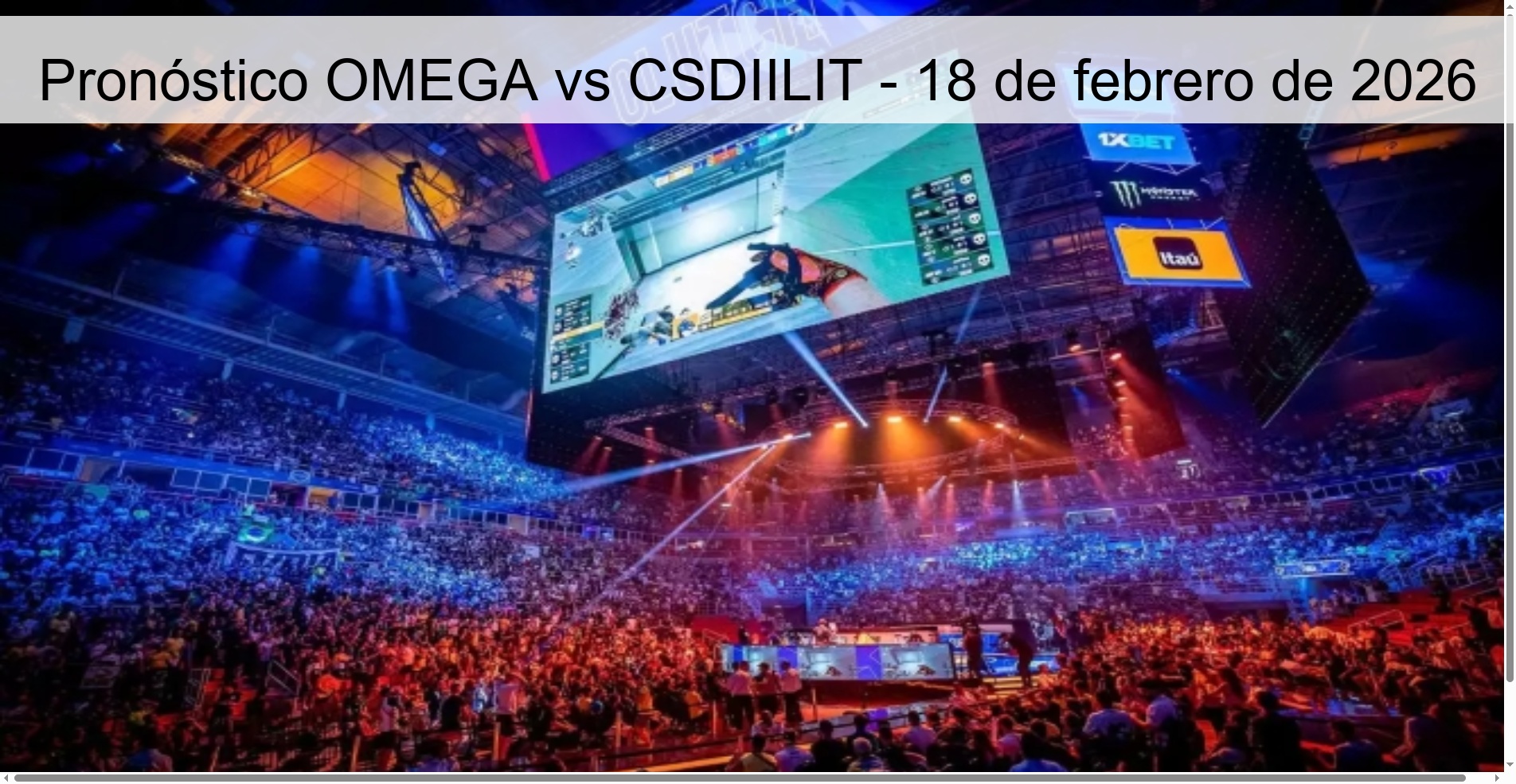 Pronóstico OMEGA vs CSDIILIT – 18 de febrero de 2026