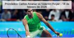 Pronóstico Carlos Alcaraz vs Valentín Ro