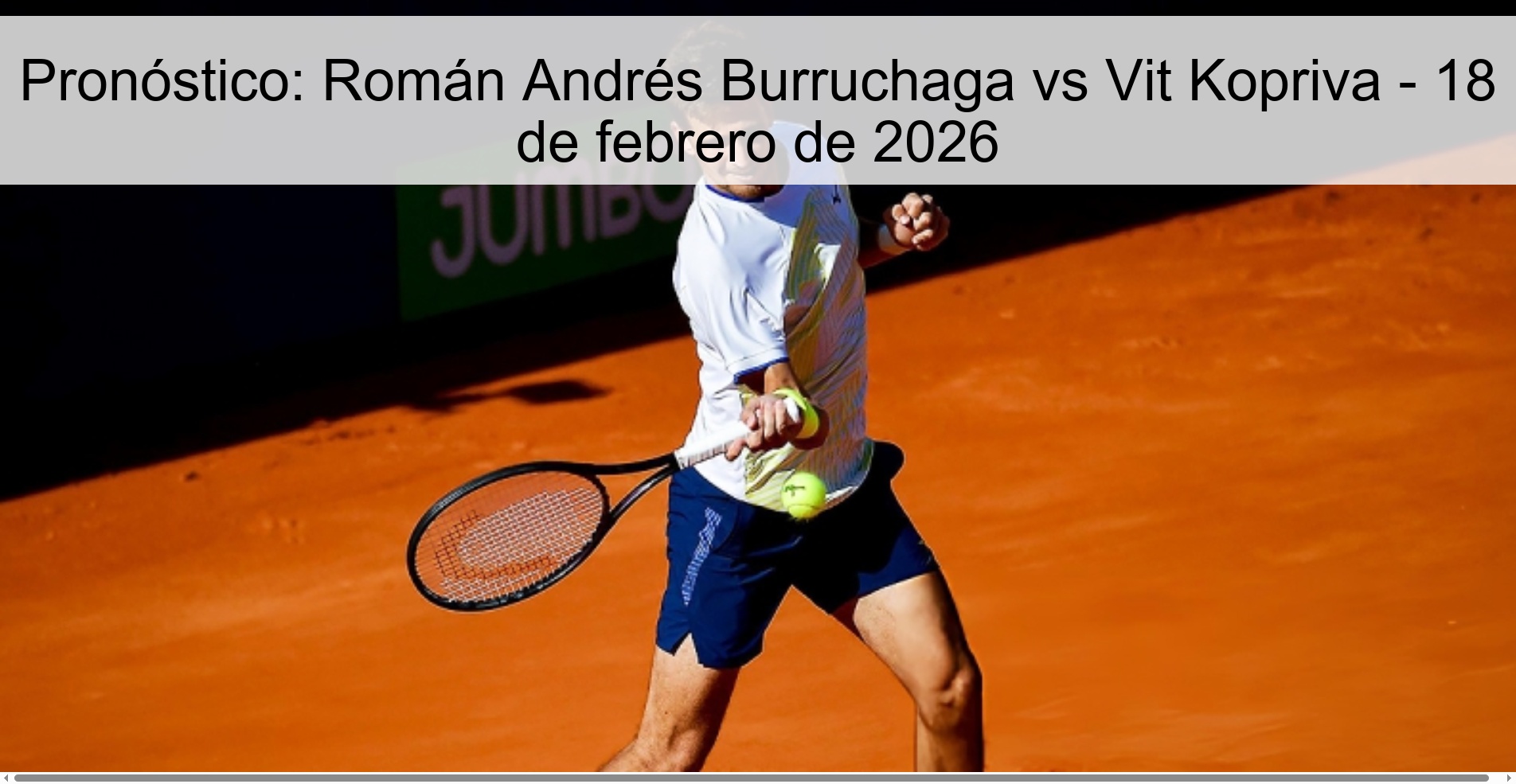 Pronóstico: Román Andrés Burruchaga vs Vit Kopriva – 18 de febrero de 2026