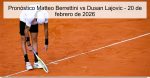 Pronóstico Matteo Berrettini vs Dusan La