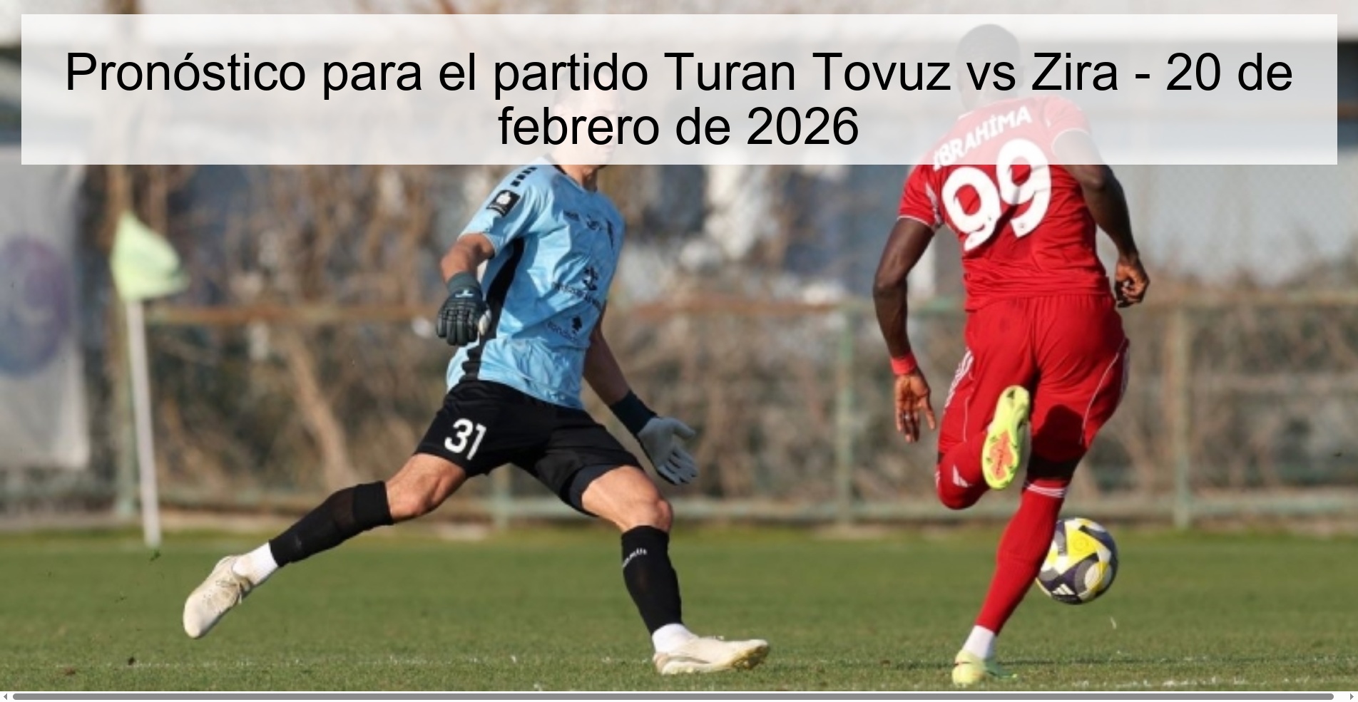 Pronóstico para el partido Turan Tovuz vs Zira – 20 de febrero de 2026