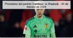 Pronóstico del partido Cambuur vs Waalwi