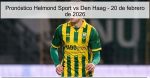 Pronóstico Helmond Sport vs Den Haag 