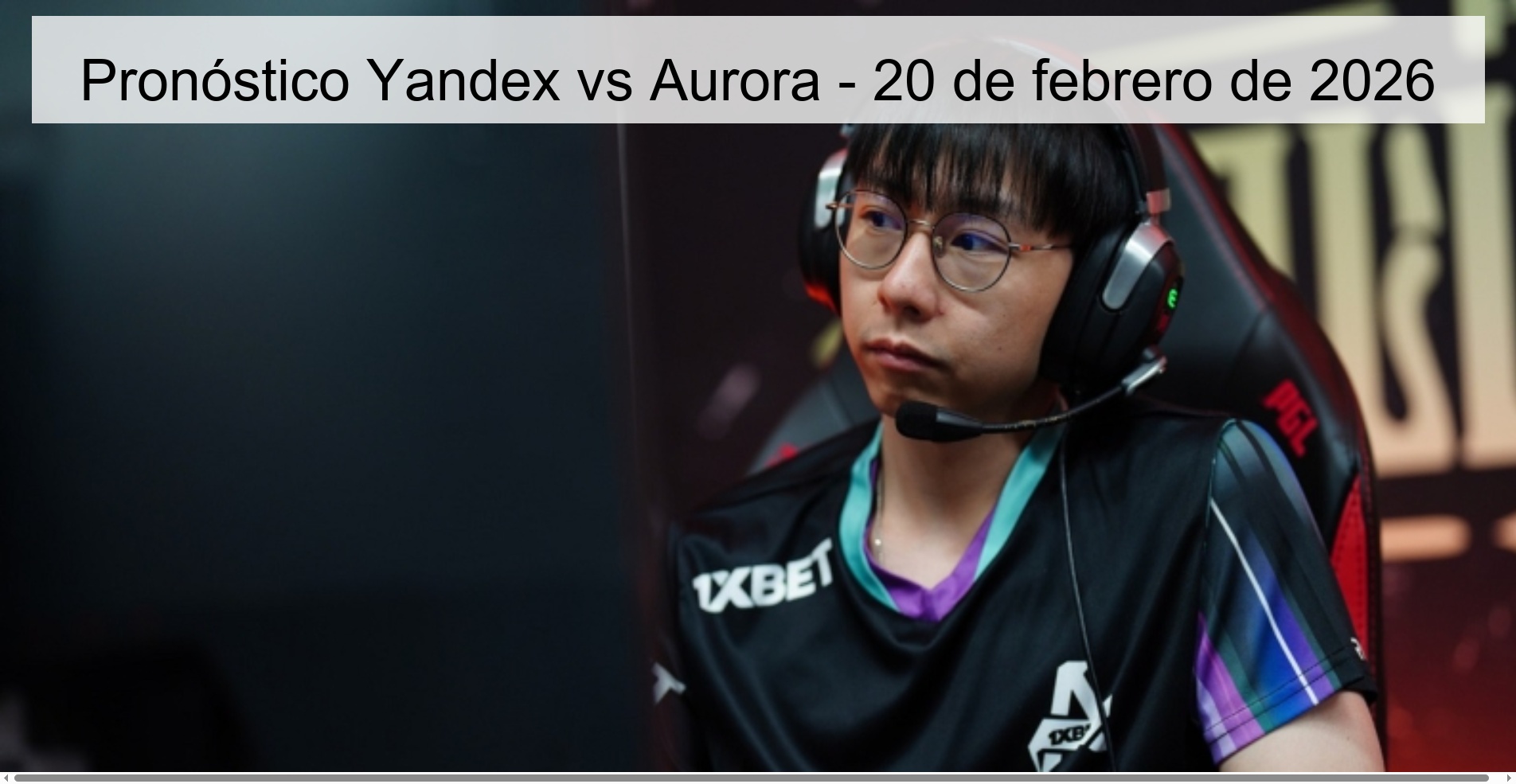 Pronóstico Yandex vs Aurora – 20 de febrero de 2026