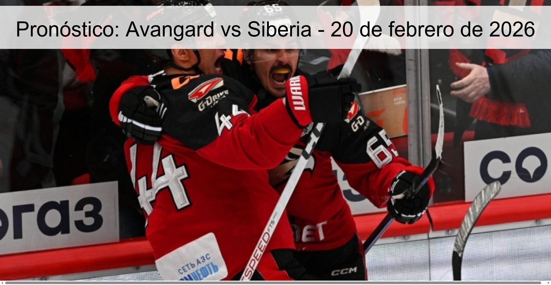 Pronóstico: Avangard vs Siberia – 20 de febrero de 2026