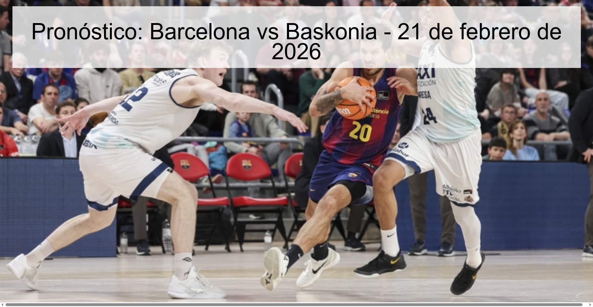 Pronóstico: Barcelona vs Baskonia – 21 de febrero de 2026