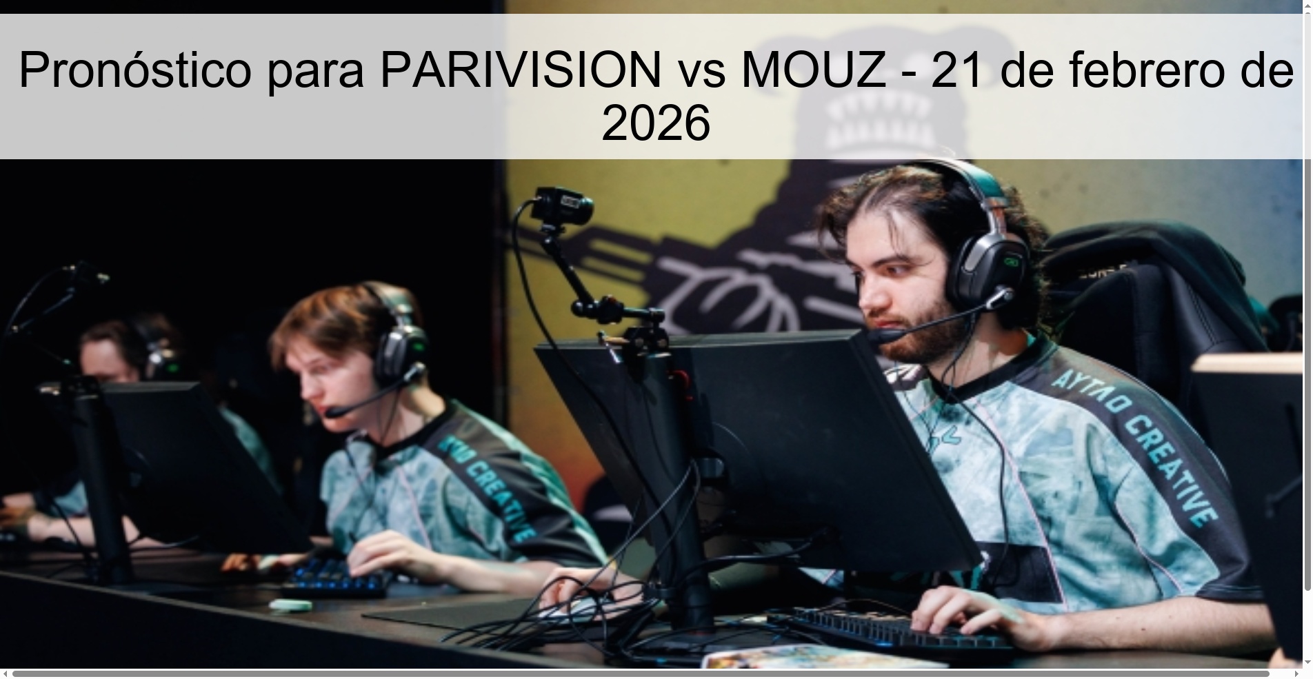 Pronóstico para PARIVISION vs MOUZ – 21 de febrero de 2026