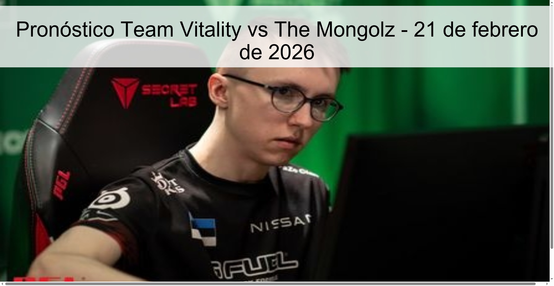 Pronóstico Team Vitality vs The Mongolz – 21 de febrero de 2026