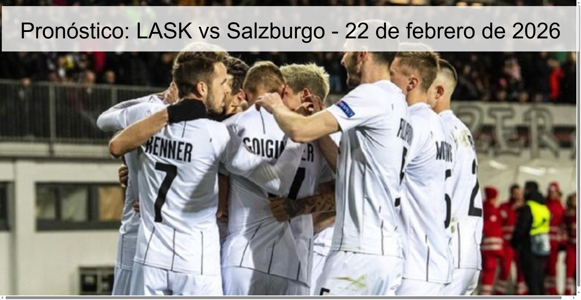 Pronóstico: LASK vs Salzburgo – 22 de febrero de 2026