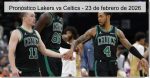 Pronóstico Lakers vs Celtics – 23 