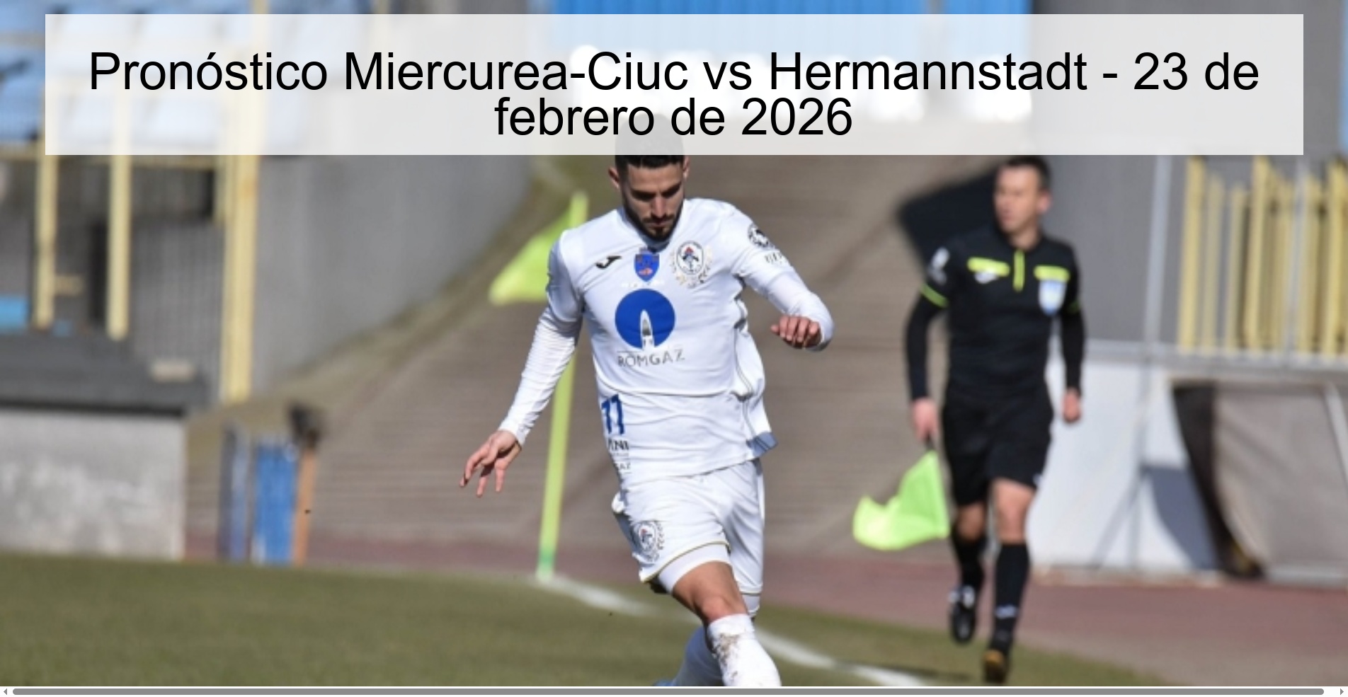 Pronóstico Miercurea-Ciuc vs Hermannstadt – 23 de febrero de 2026