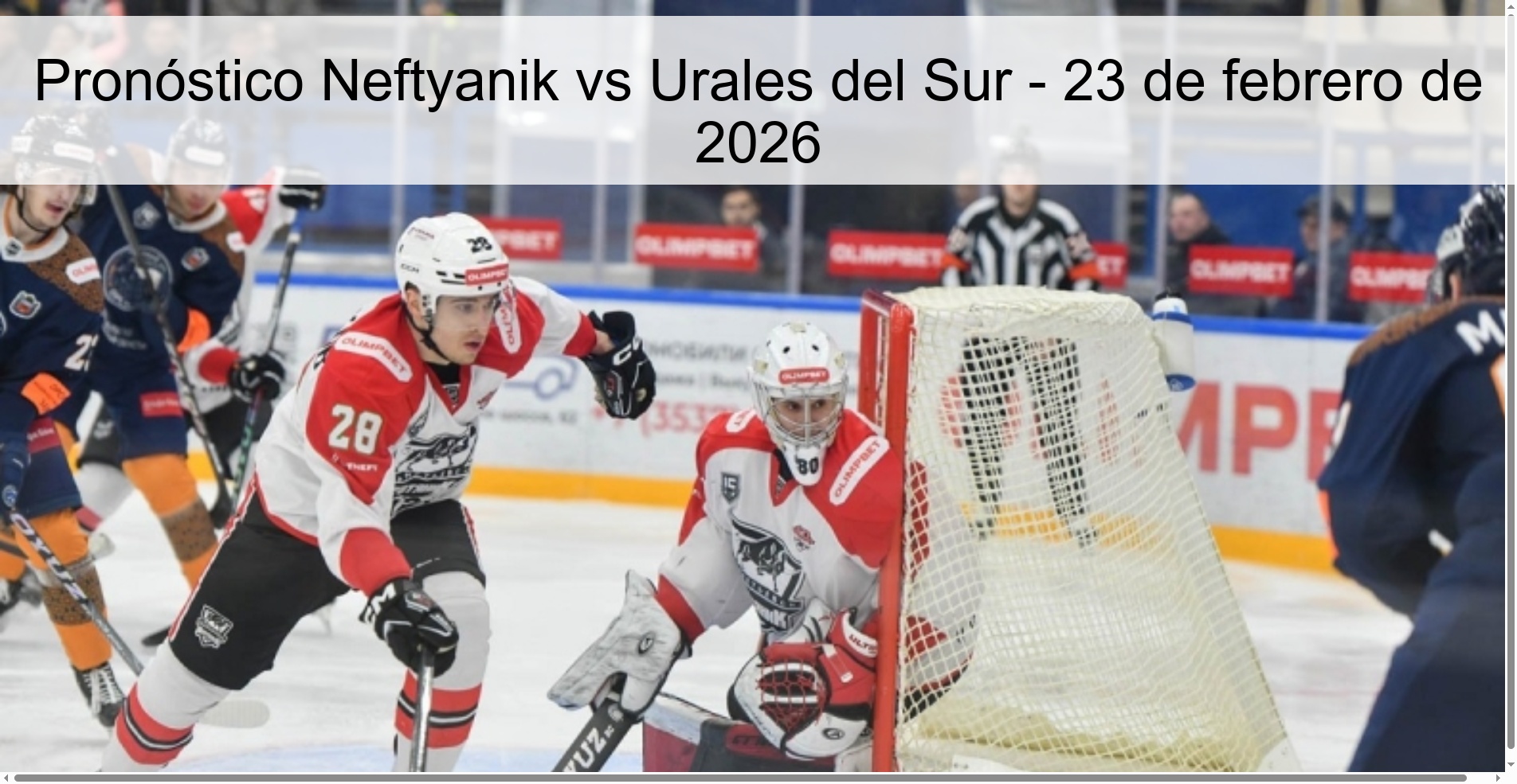 Pronóstico Neftyanik vs Urales del Sur – 23 de febrero de 2026