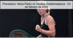 Pronóstico: Alicia Parks vs Oksana Selek