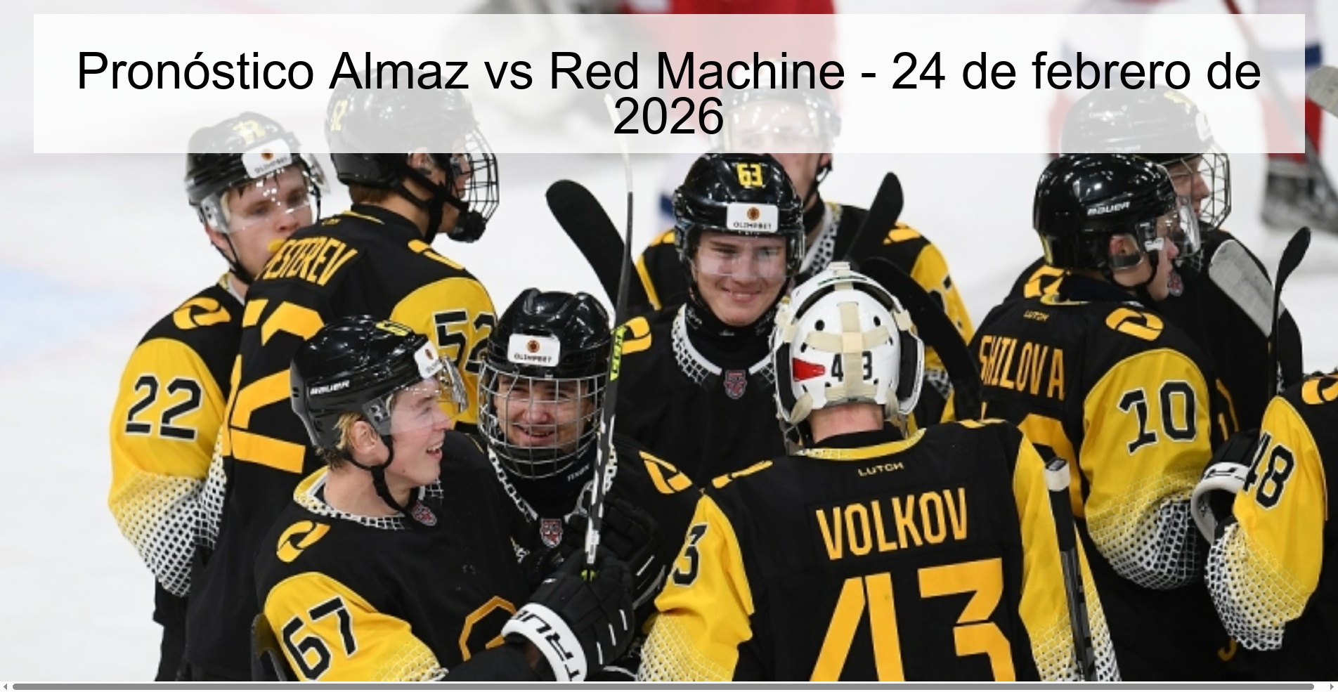 Pronóstico Almaz vs Red Machine – 24 de febrero de 2026