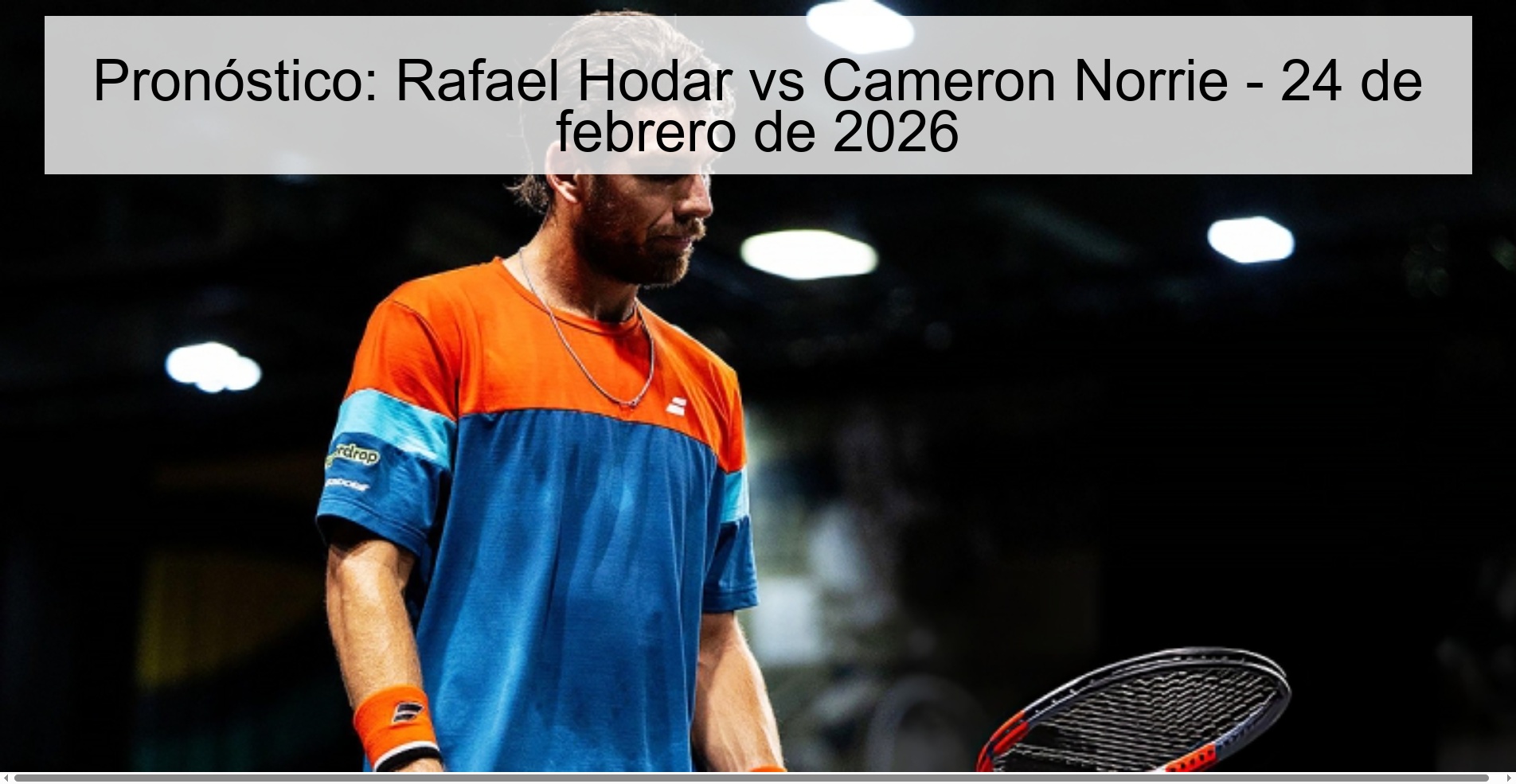 Pronóstico: Rafael Hodar vs Cameron Norrie – 24 de febrero de 2026