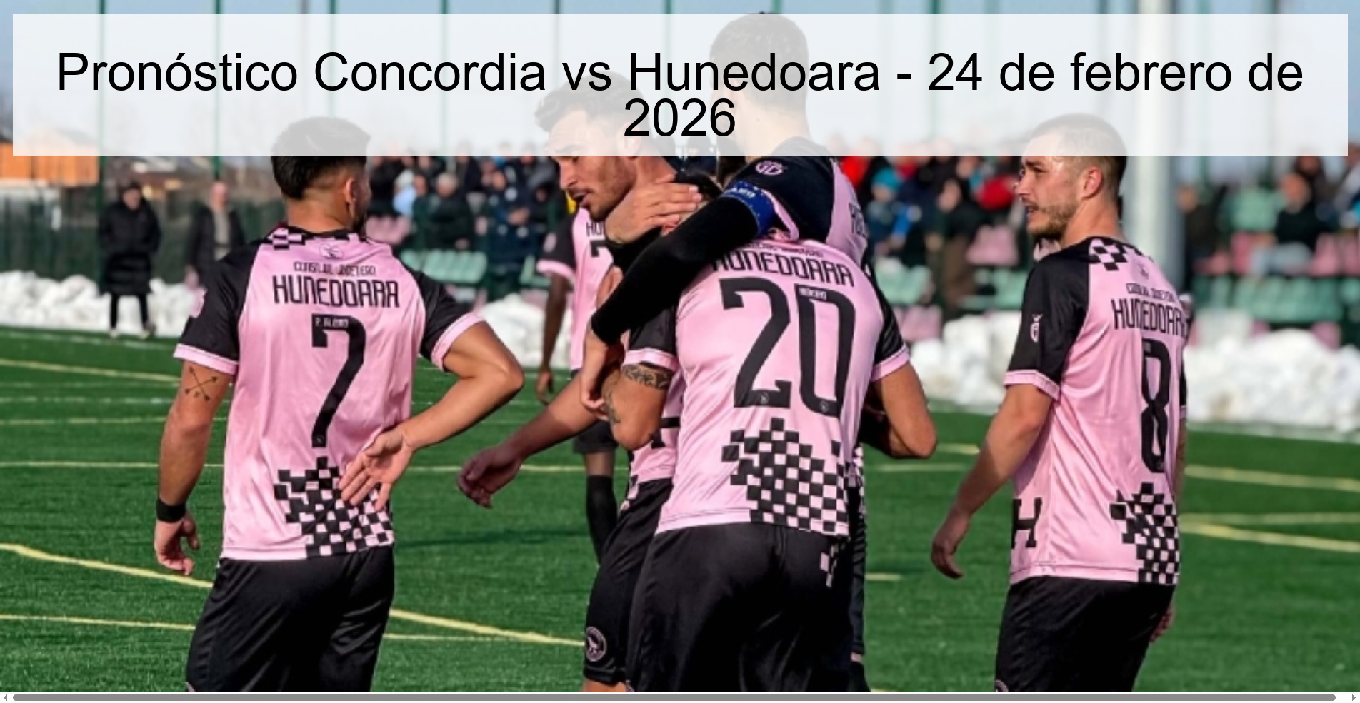 Pronóstico Concordia vs Hunedoara – 24 de febrero de 2026