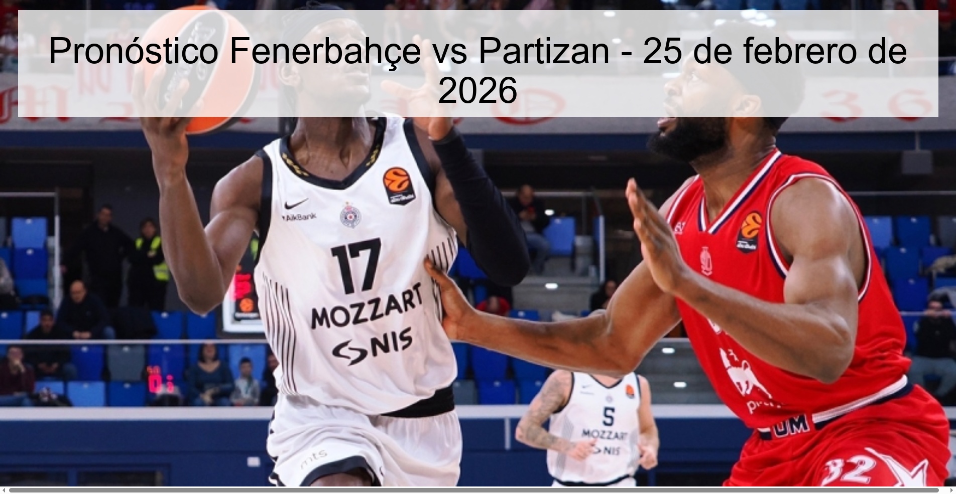 Pronóstico Fenerbahçe vs Partizan – 25 de febrero de 2026