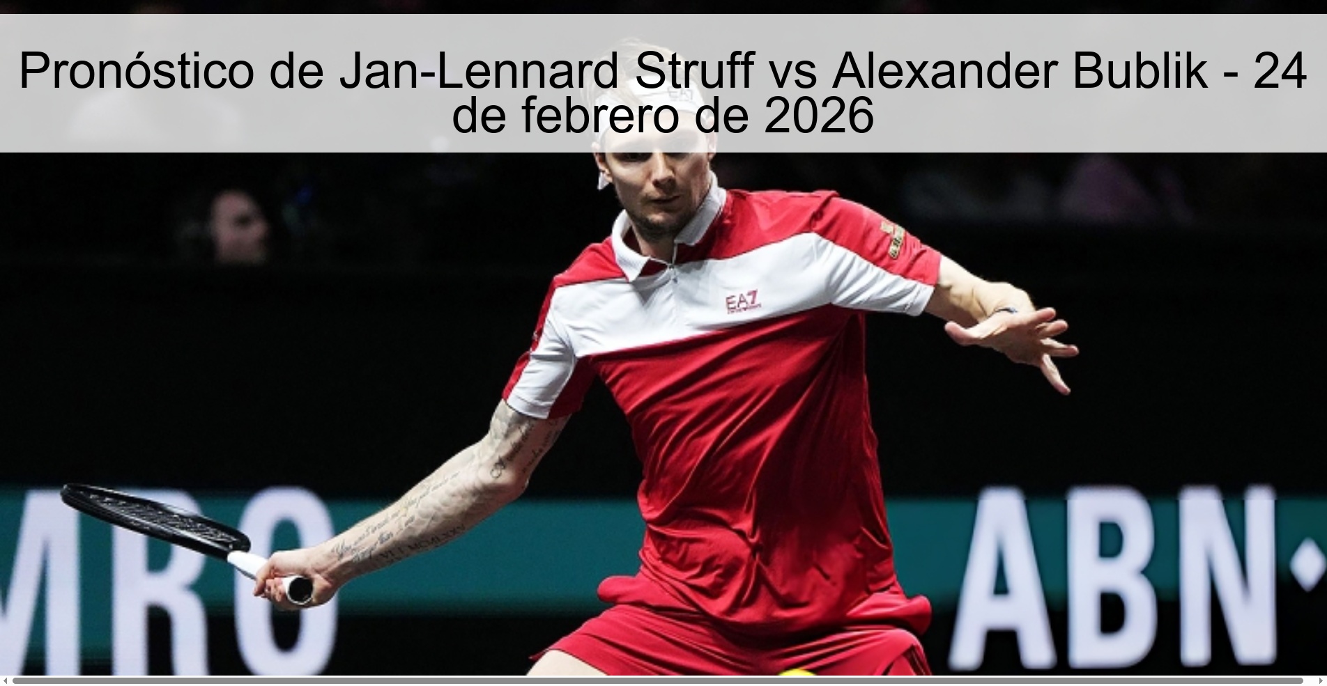 Pronóstico de Jan-Lennard Struff vs Alexander Bublik – 24 de febrero de 2026