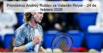 Pronóstico Andrey Rublev vs Valentin Roy