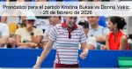 Pronóstico para el partido Kristina Buks