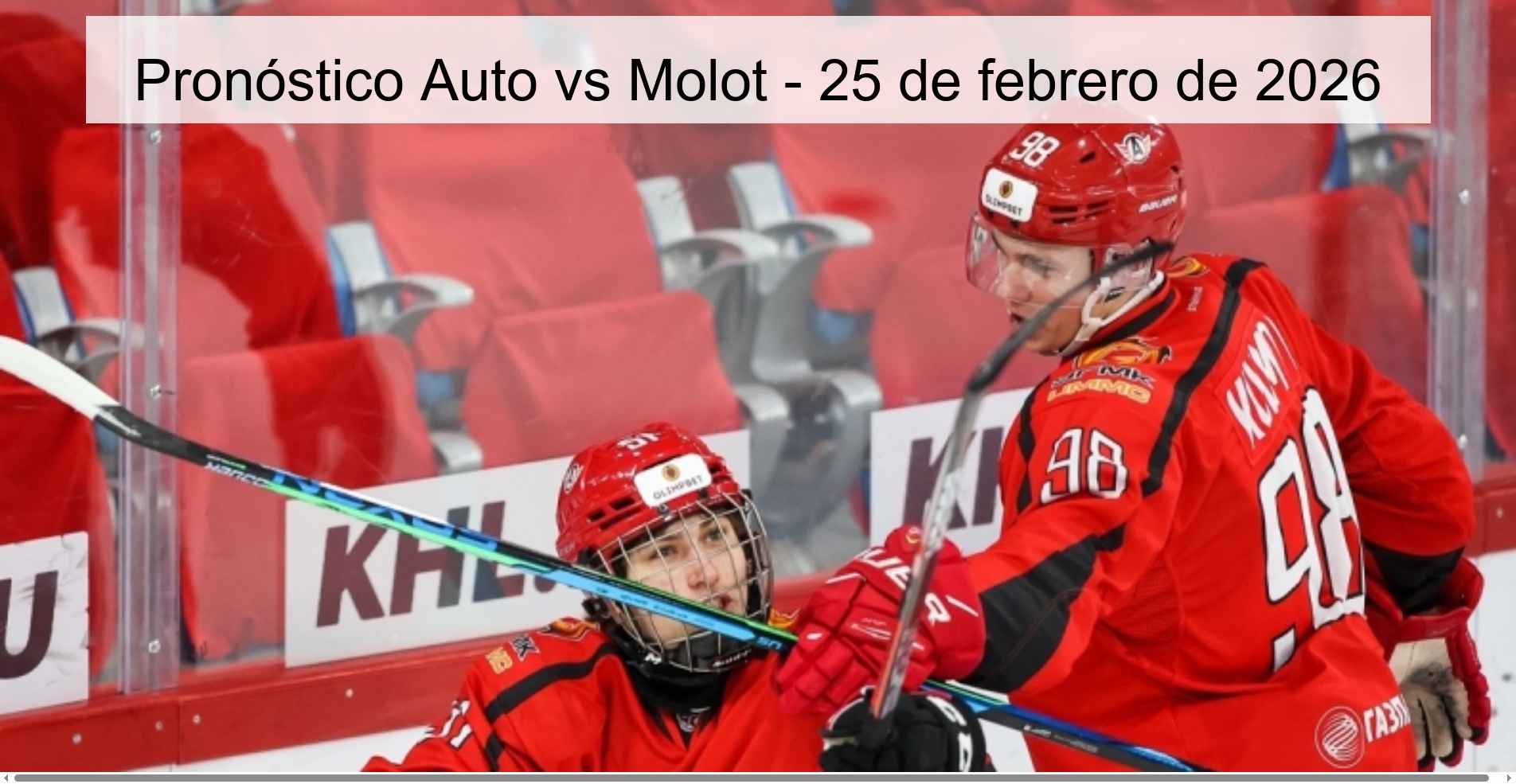 Pronóstico Auto vs Molot – 25 de febrero de 2026