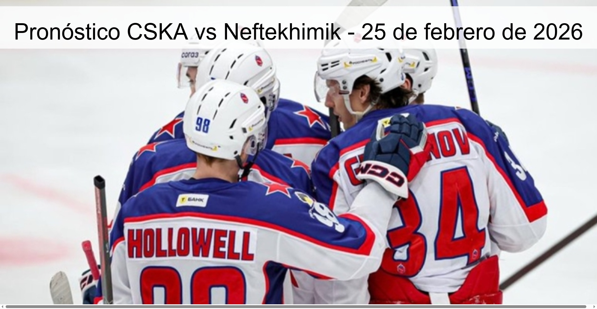Pronóstico CSKA vs Neftekhimik – 25 de febrero de 2026