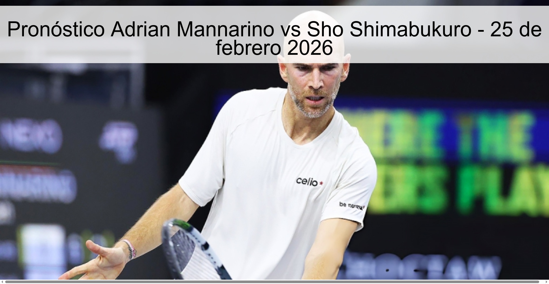 Pronóstico Adrian Mannarino vs Sho Shimabukuro – 25 de febrero 2026