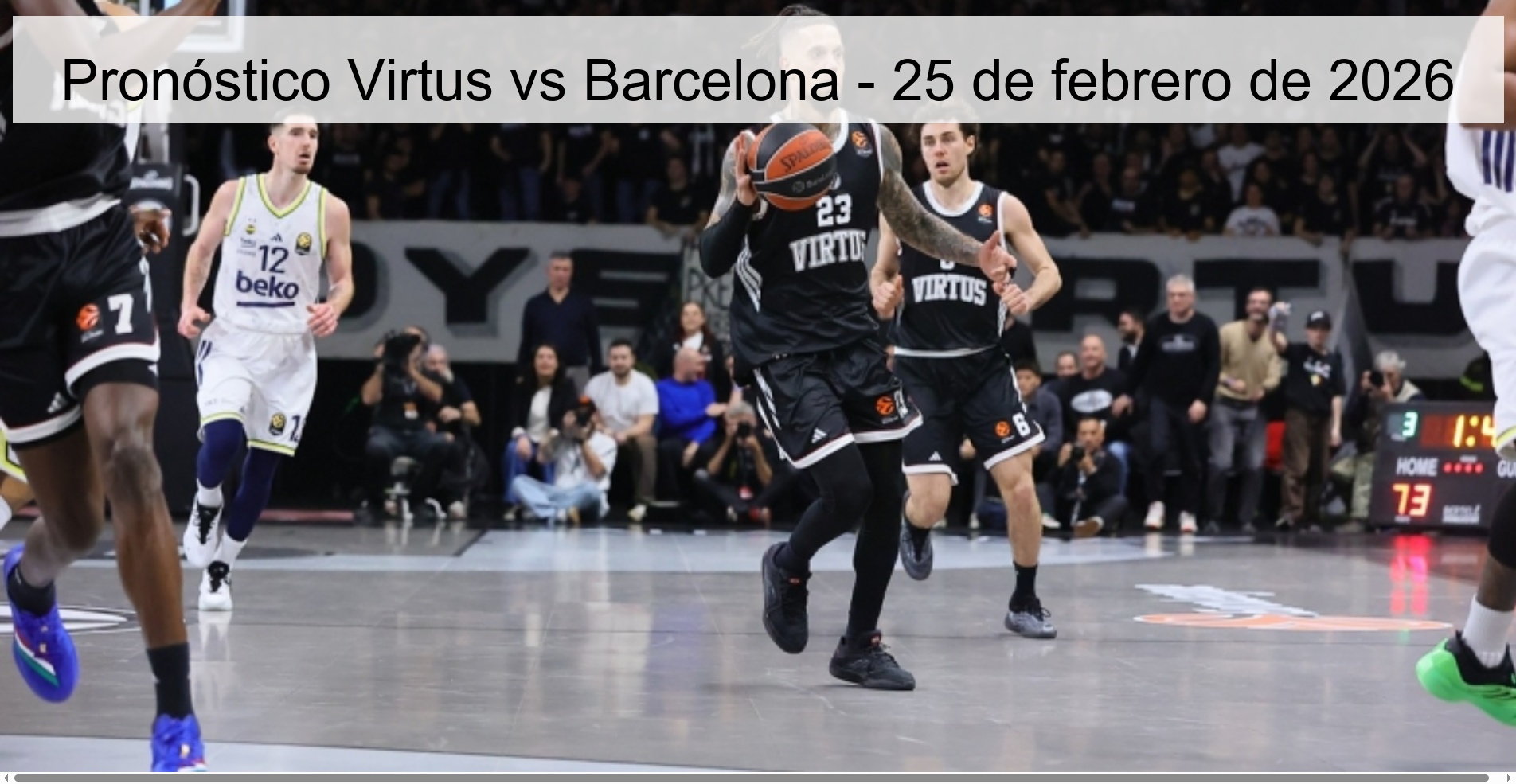 Pronóstico Virtus vs Barcelona – 25 de febrero de 2026