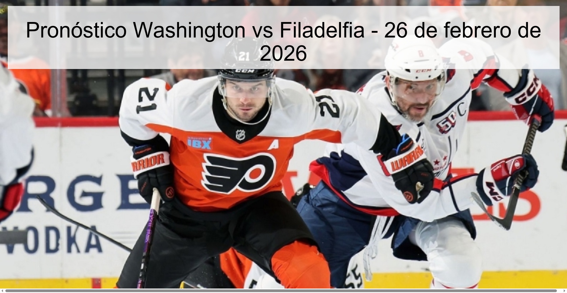 Pronóstico Washington vs Filadelfia – 26 de febrero de 2026