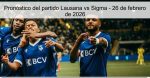 Pronóstico del partido Lausana vs Sigma 