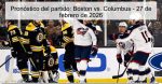 Pronóstico del partido: Boston vs. Colum