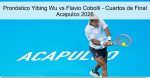 Pronóstico Yibing Wu vs Flavio Cobolli &