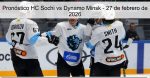 Pronóstico HC Sochi vs Dynamo Minsk R