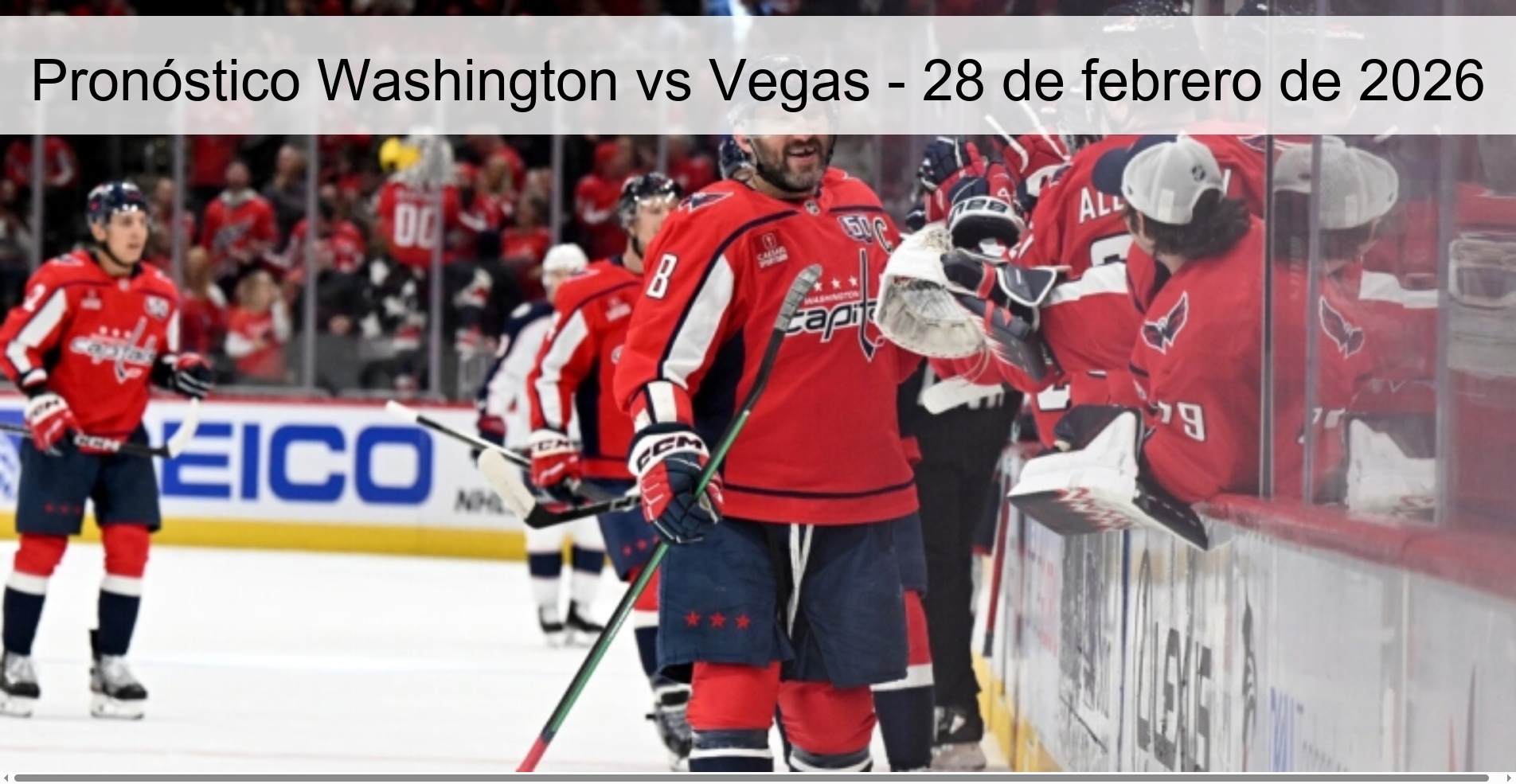 Pronóstico Washington vs Vegas – 28 de febrero de 2026