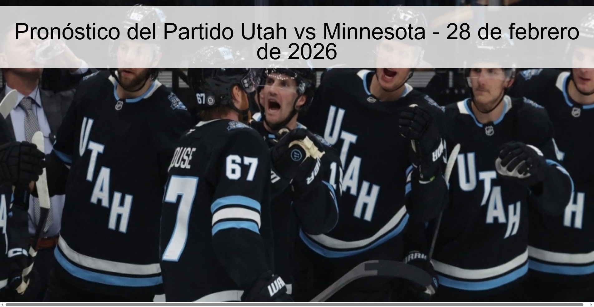 Pronóstico del Partido Utah vs Minnesota – 28 de febrero de 2026