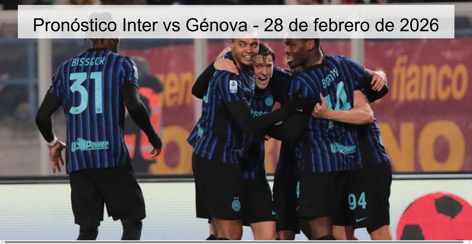 Pronóstico Inter vs Génova – 28 de febrero de 2026