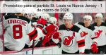Pronóstico para el partido St. Louis vs 