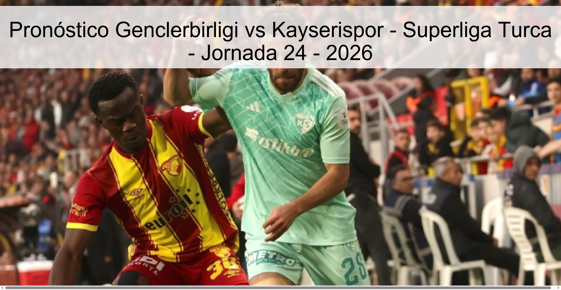 Pronóstico Genclerbirligi vs Kayserispor – Superliga Turca – Jornada 24 – 2026