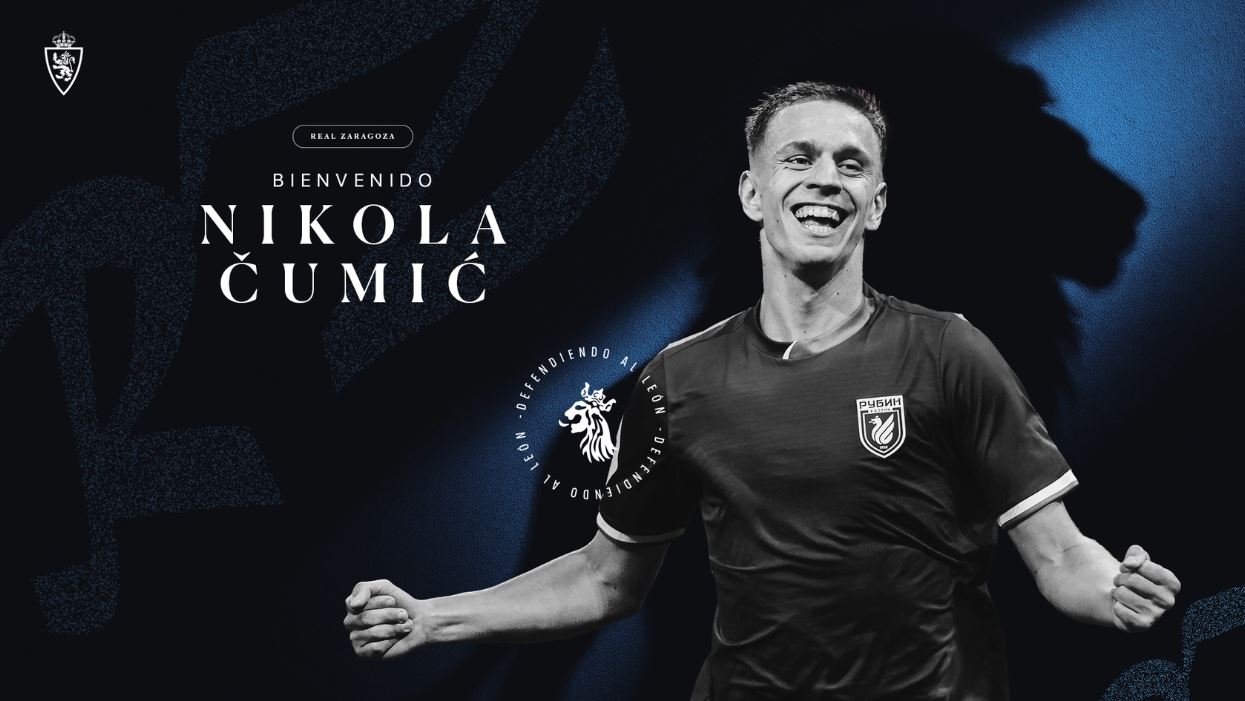 El Real Zaragoza refuerza su plantilla con la llegada de Nikola Cumic