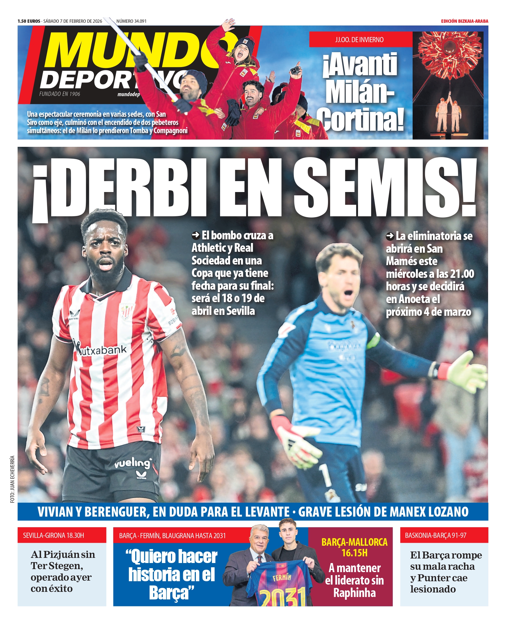 ¡Derbi Vasco en Semifinales de Copa! Athletic y Real Sociedad se Citan en un Duelo de Altura